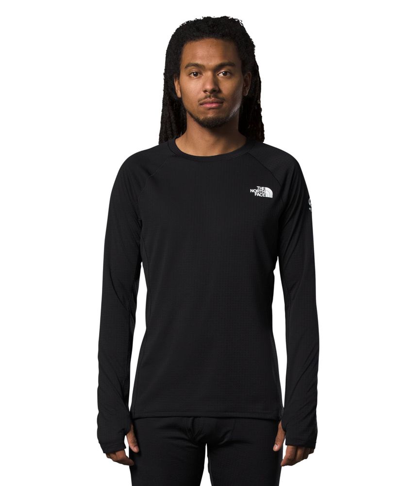 Camiseta-Summit-Dotknit-Crew-Termica-Negra-Hombre
