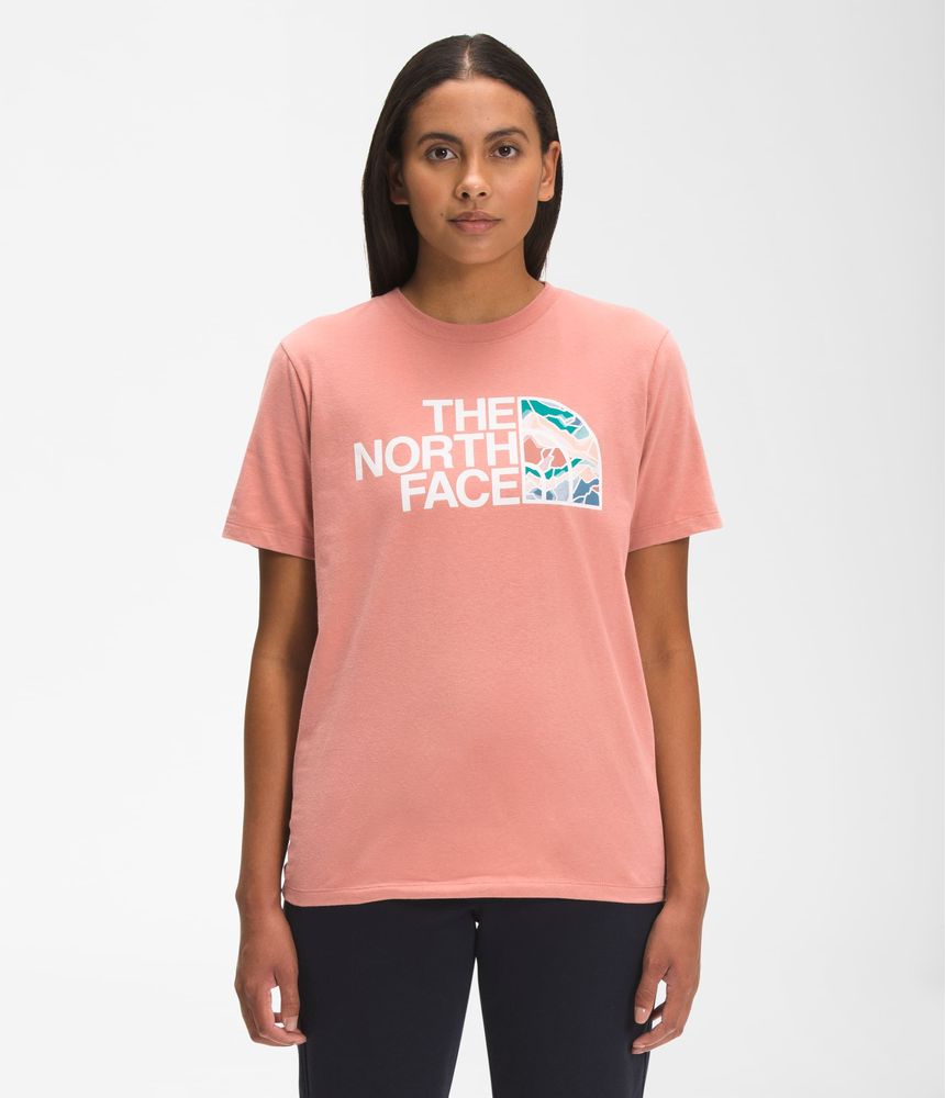Camiseta-Half-Dome-Cotton-Tee-Manga-Corta-Rosada-Mujer-The-North-Face
