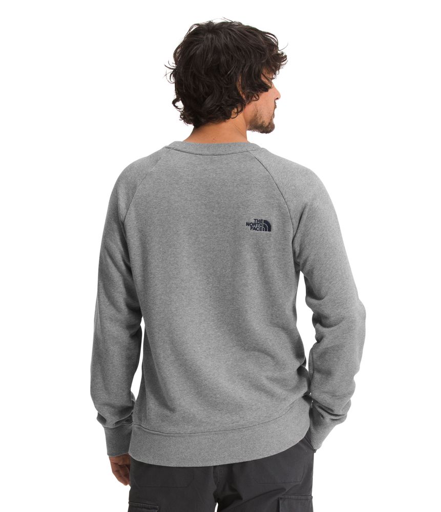Buzo-Simple-Logo-Crew-Hombre-Gris-The-North-Face