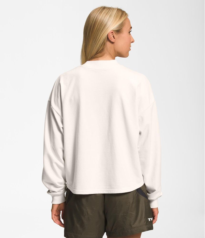 Buzo-Simple-Logo-Crew-Blanco-Mujer-The-North-Face