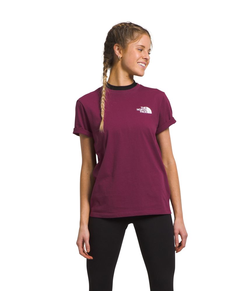 Camiseta-S-S-Box-Nse-Tee-Mujer-Vinotinto-The-North-Face-