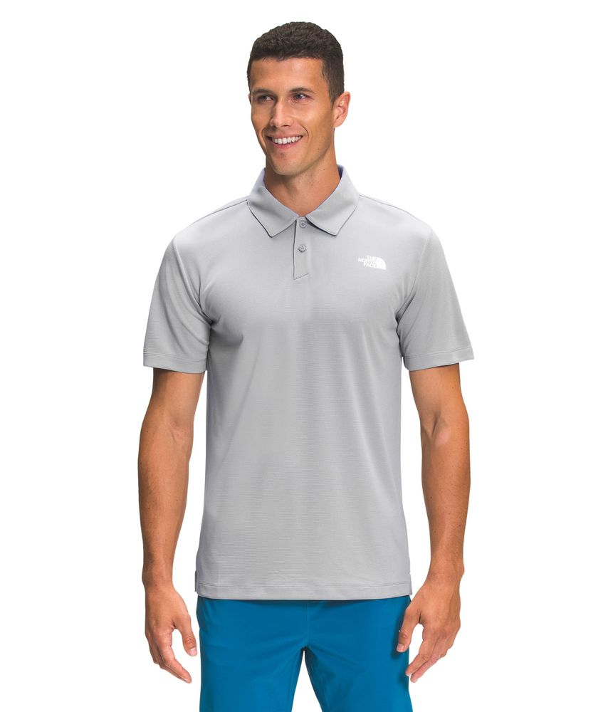 Camiseta-Wander-Polo-Hombre-Gris-The-North-Face